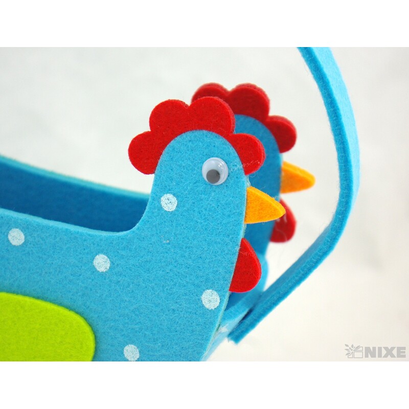 TAŠKA FILC SLEPICE 10x23x7cm*MIX BAREV