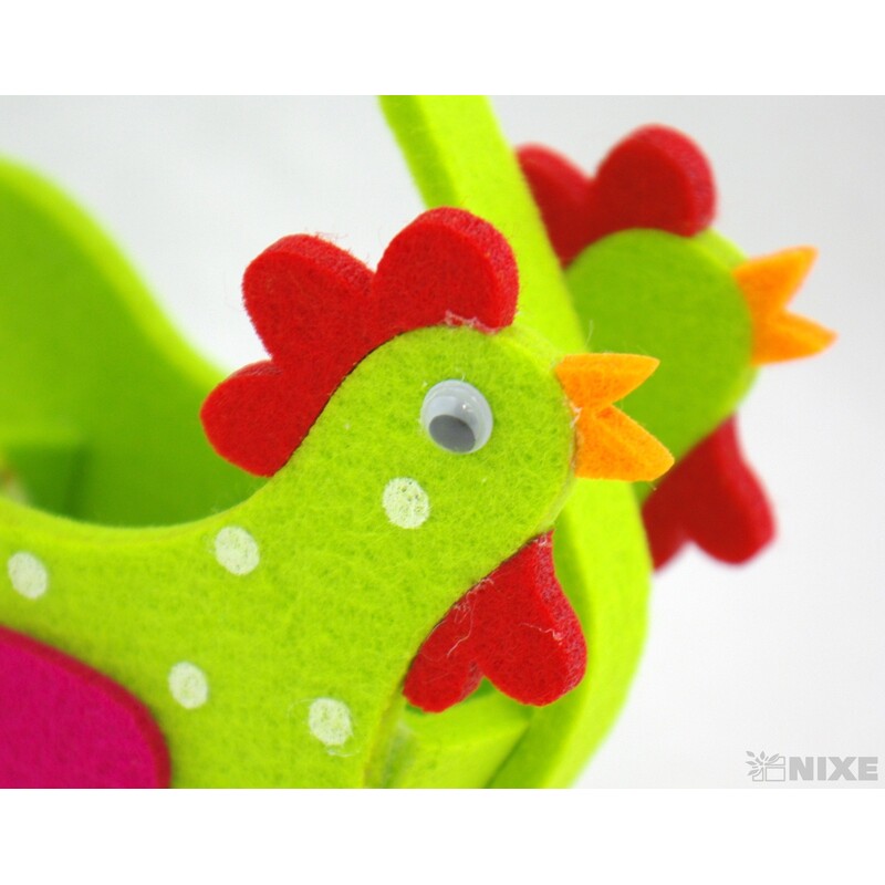 TAŠKA FILC KOHOUT 10x20x5cm*MIX BAREV