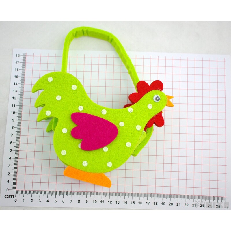 TAŠKA FILC KOHOUT 10x20x5cm*MIX BAREV