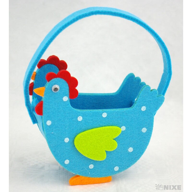 TAŠKA FILC KOHOUT 10x20x5cm*MIX BAREV