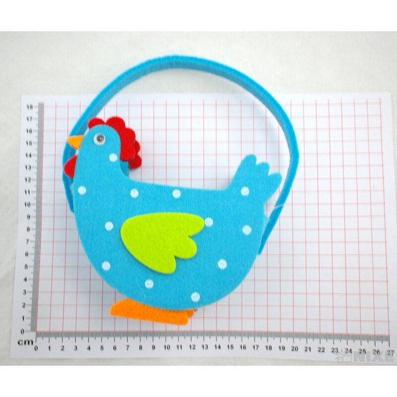 TAŠKA FILC KOHOUT 10x20x5cm*MIX BAREV