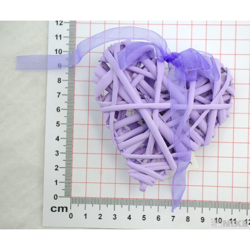 ZÁVĚS SRDCE 10cm*FIALOVÁ