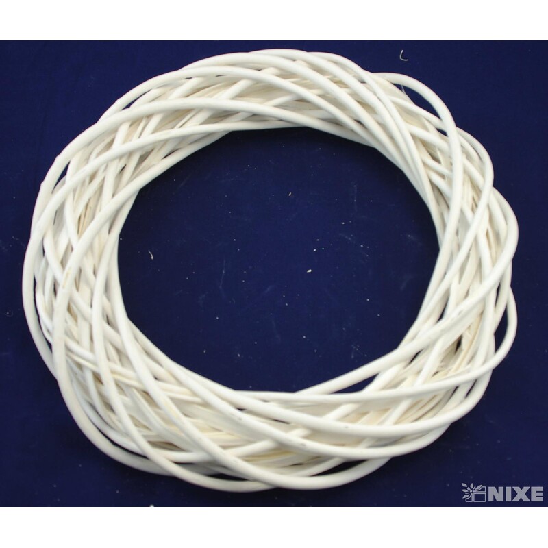 VĚNEC PROUTĚNÝ 35cm*BÍLÁ