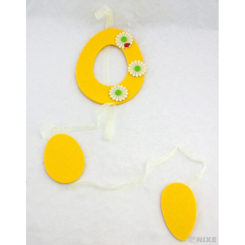 GIRLANDA VELIKONOCE 14x120cm*MIX BAREV