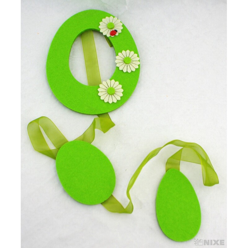 GIRLANDA VELIKONOCE 14x120cm*MIX BAREV