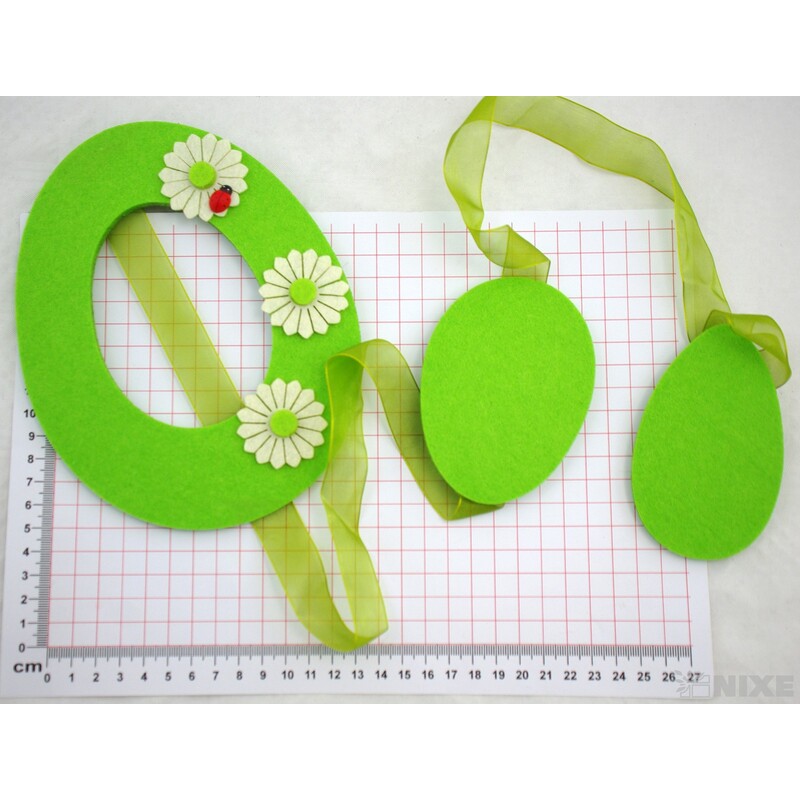 GIRLANDA VELIKONOCE 14x120cm*MIX BAREV