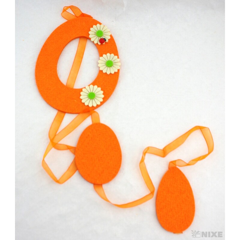 GIRLANDA VELIKONOCE 14x120cm*MIX BAREV