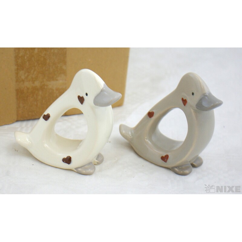 KACHNA PORCELÁN 9x8cm*MIX BAREV