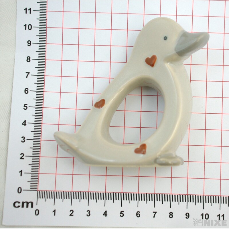 KACHNA PORCELÁN 9x8cm*MIX BAREV