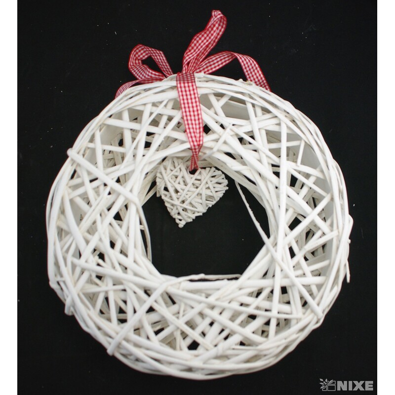 ZÁVĚS KRUH 30cm*BÍLÁ