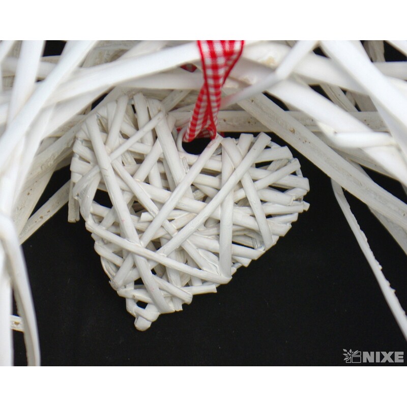 ZÁVĚS KRUH 30cm*BÍLÁ