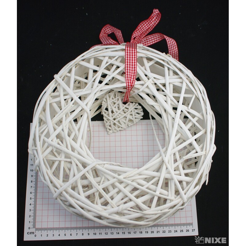 ZÁVĚS KRUH 30cm*BÍLÁ