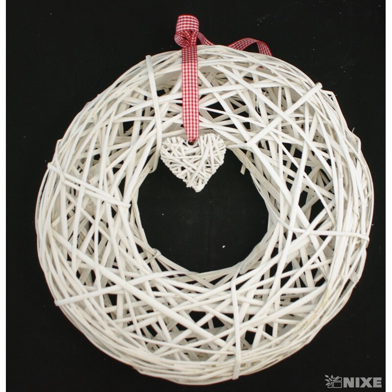 ZÁVĚS KRUH 40cm*BÍLÁ