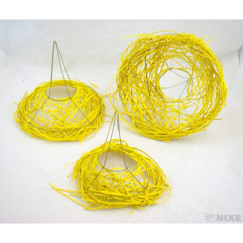 PODLOŽKA SLÁMA KRUH 25x11cm 20x9 15x5*MIX BAREV