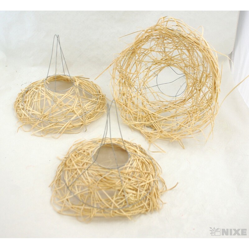 PODLOŽKA SLÁMA KRUH 25x11cm 20x9 15x5*MIX BAREV