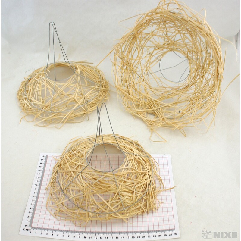 PODLOŽKA SLÁMA KRUH 25x11cm 20x9 15x5*MIX BAREV