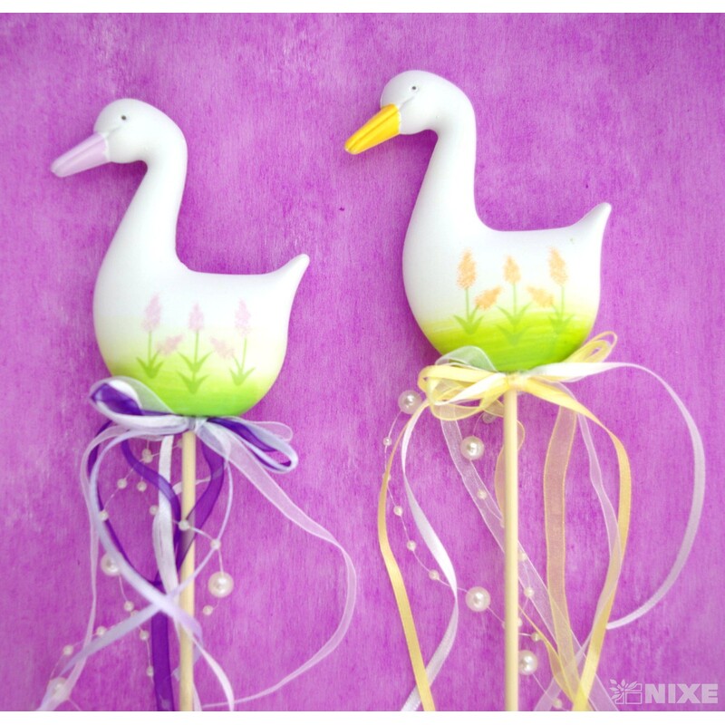 ZÁPICH HUSA 6ks 10x43cm*BÍLÁ