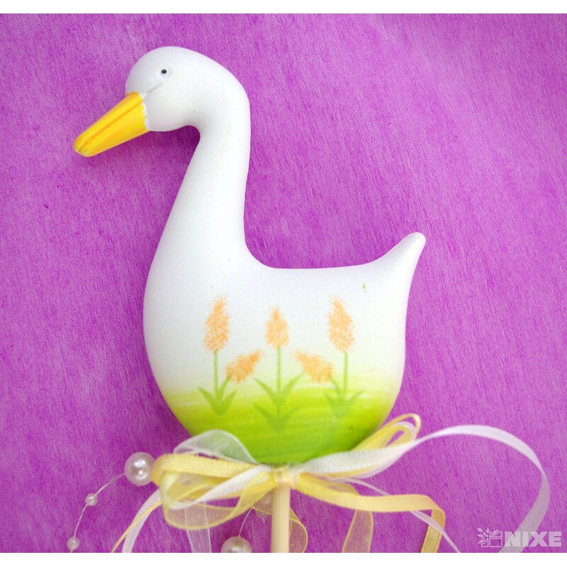 ZÁPICH HUSA 6ks 10x43cm*BÍLÁ