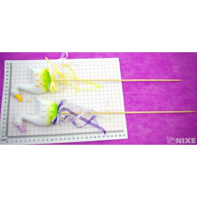 ZÁPICH HUSA 6ks 10x43cm*BÍLÁ