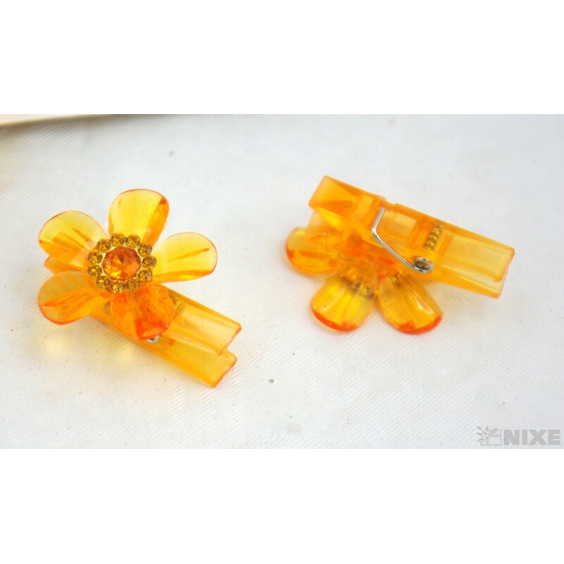 OZDOBNÝ KOLÍČEK AKRYL KVĚT 3,5cm 8ks*MIX BAREV