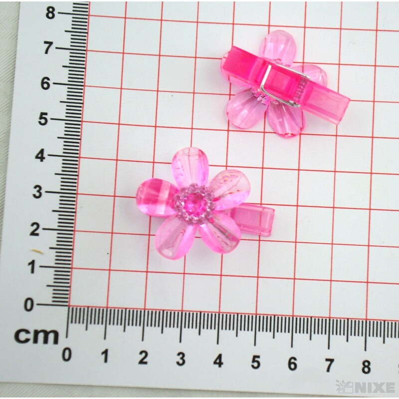 OZDOBNÝ KOLÍČEK AKRYL KVĚT 3,5cm 8ks*MIX BAREV