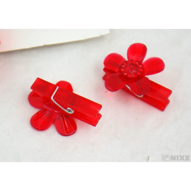 OZDOBNÝ KOLÍČEK AKRYL KVĚT 3,5cm 8ks*MIX BAREV