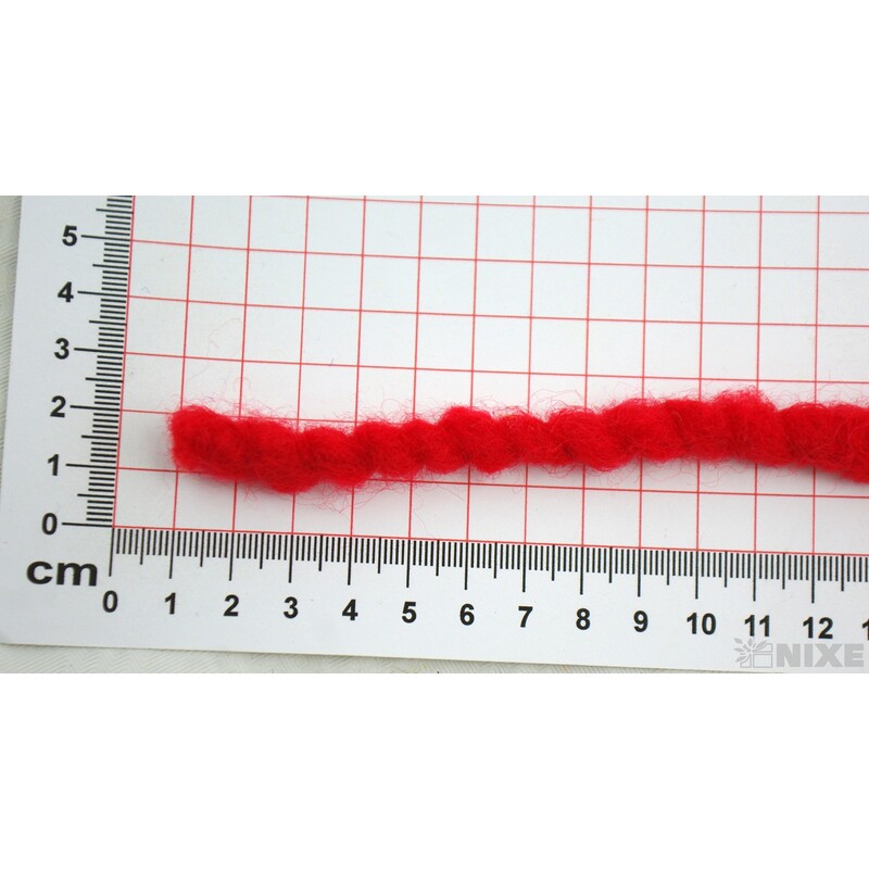 STUHA PLSTĚNÁ DRÁT 10mmx7m*ČERVENÁ