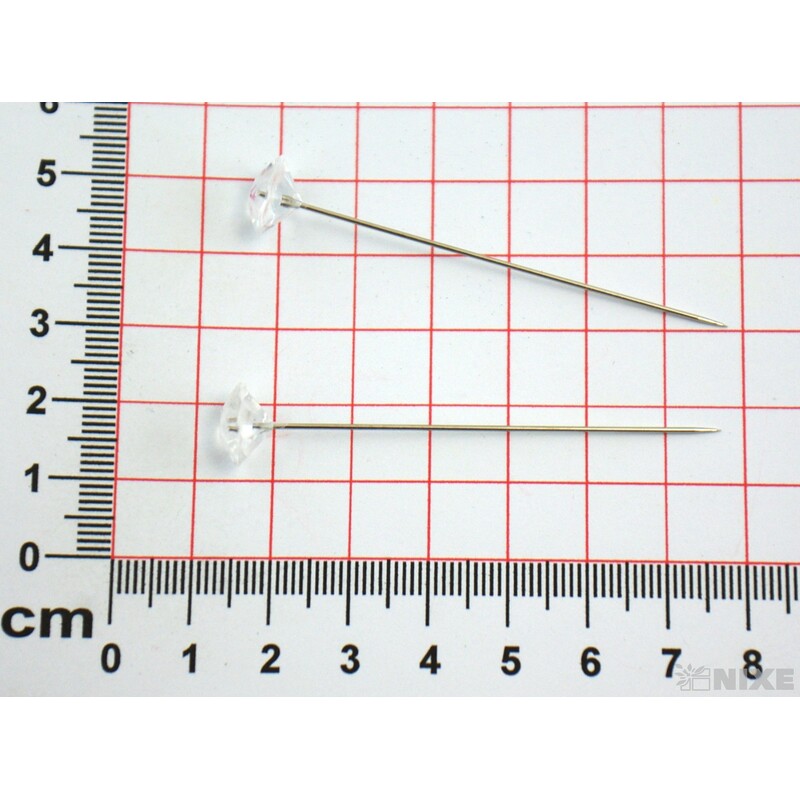 ŠPENDLÍK DIAMANT 10mmx6,5cm 100ks*PRŮHLEDNÁ