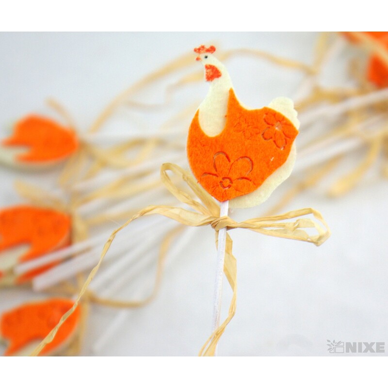 ZÁPICH FILC SLEPIČKA 12ks 6x27cm*MIX BAREV