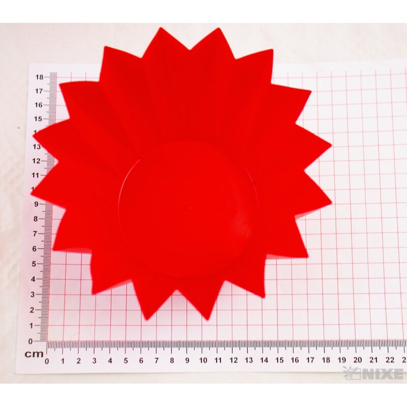 OBAL ADONIS průměr 14cm*ČERVENÁ