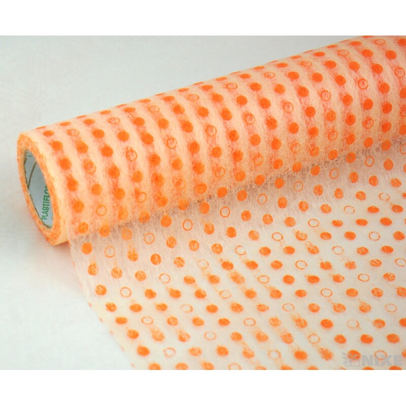 TEXTILIE VZOR PUNTÍK 50cmx10m*ORANŽOVÁ