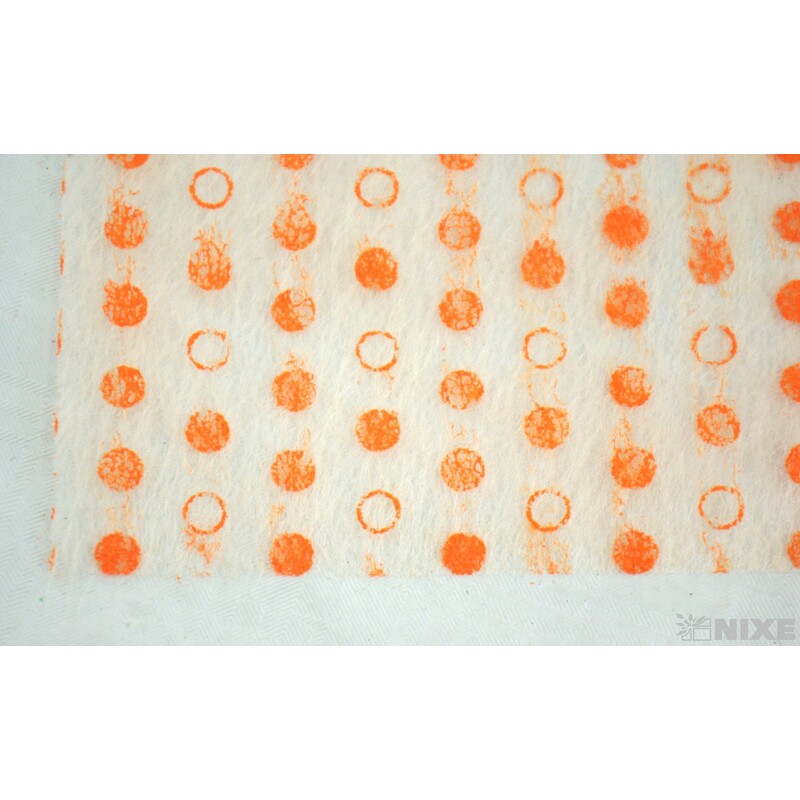 TEXTILIE VZOR PUNTÍK 50cmx10m*ORANŽOVÁ