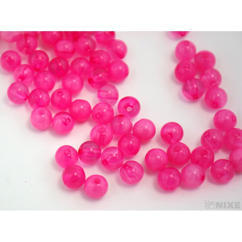 KORÁLKY DUHA 8mm*RŮŽOVÁ