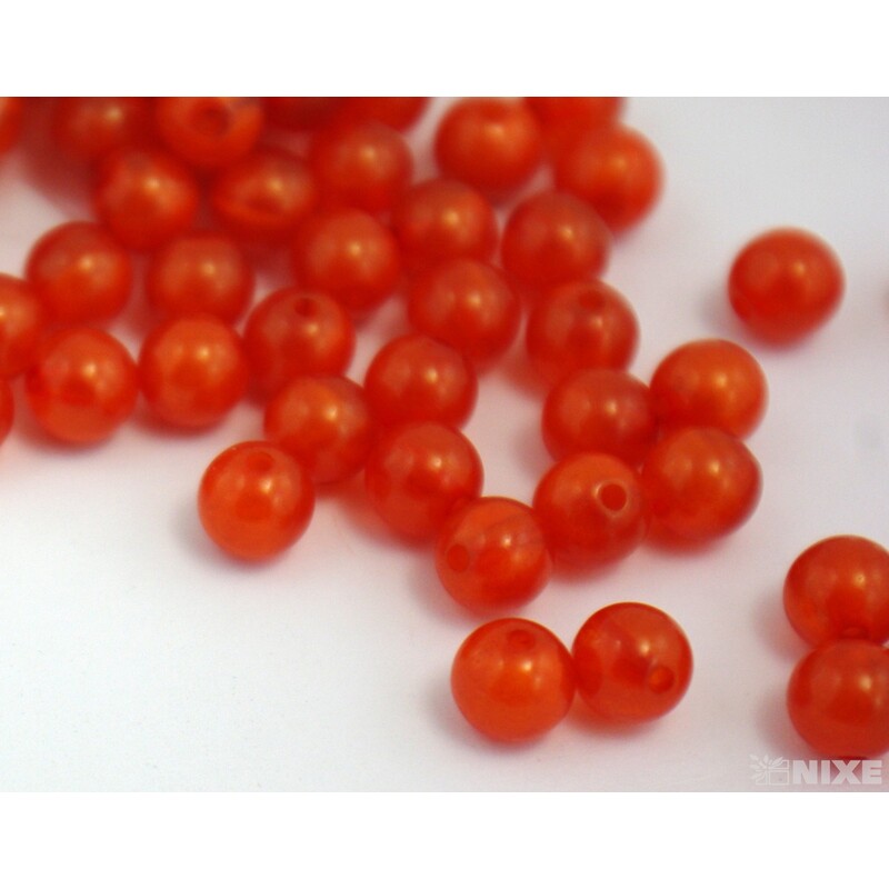 KORÁLKY DUHA 8mm*ORANŽOVÁ