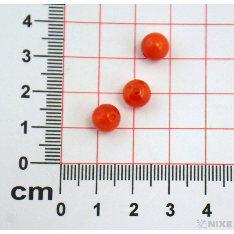 KORÁLKY DUHA 8mm*ORANŽOVÁ