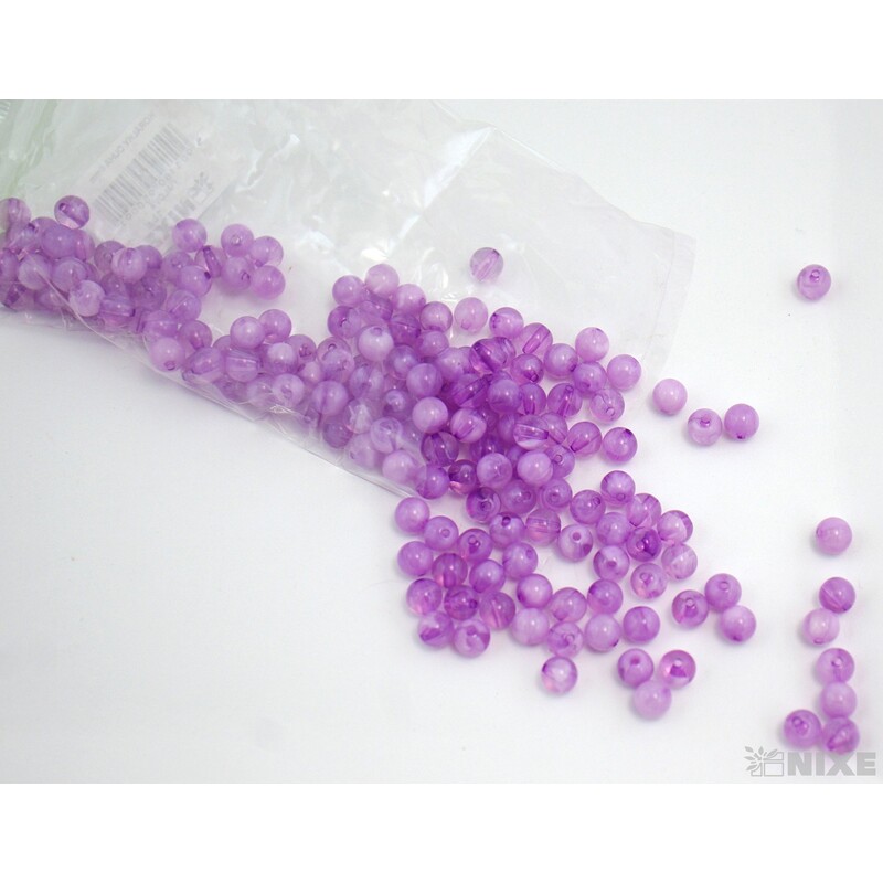 KORÁLKY DUHA 8mm*FIALOVÁ