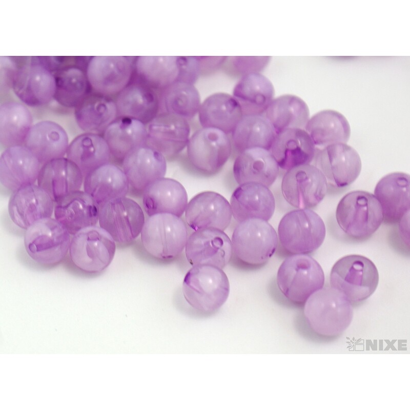 KORÁLKY DUHA 8mm*FIALOVÁ