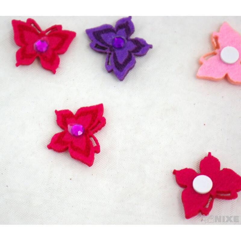 MOTÝL NALEPOVACÍ 2,5cm 12ks*MIX BAREV