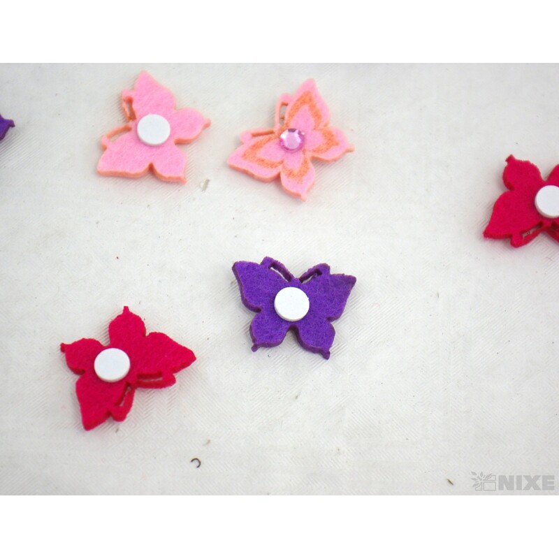 MOTÝL NALEPOVACÍ 2,5cm 12ks*MIX BAREV