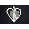 ZÁVĚS SRDCE 15cm*BÍLÁ