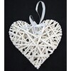ZÁVĚS SRDCE 19cm*BÍLÁ