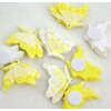 MOTÝL NALEPOVACÍ 2,5cm 9ks*ŽLUTÁ