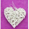 ZÁVĚS SRDCE 15cm*BÍLÁ