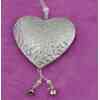 ZÁVĚS SRDCE PLECH 10cm*STŘÍBRNÁ