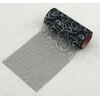 ORGANZA GLITR 38 12cmx10yd*ČERNÁ