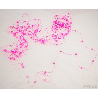 PERLIČKY NA SILONU SRDÍČKO 120cm*RŮŽOVÁ