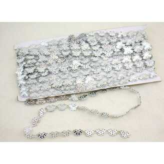 PÁSEK METAL MOTÝL 15mmx9m*STŘÍBRNÁ