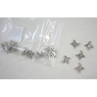 ZÁVĚS KOV MOTÝL 1,5cm*STŘÍBRNÁ V+