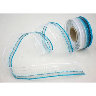 PLÁTNOVÁ STUHA MON DR. 40mmx25m*MODRÁ 422 205