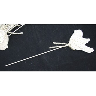 ZÁPICH PTÁČEK 12ks 8x25cm*BÍLÁ